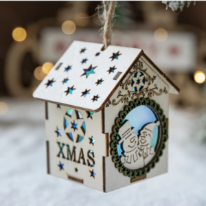 Christmas Wooden House ornament