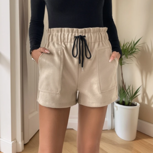 Casual Women's Shorts High Waist